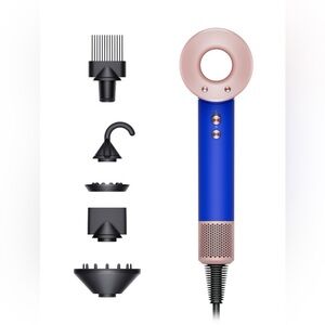 Dyson Supersonic Hair Dryer Special Edition Vinca Blue/Rose with Case - Sealed